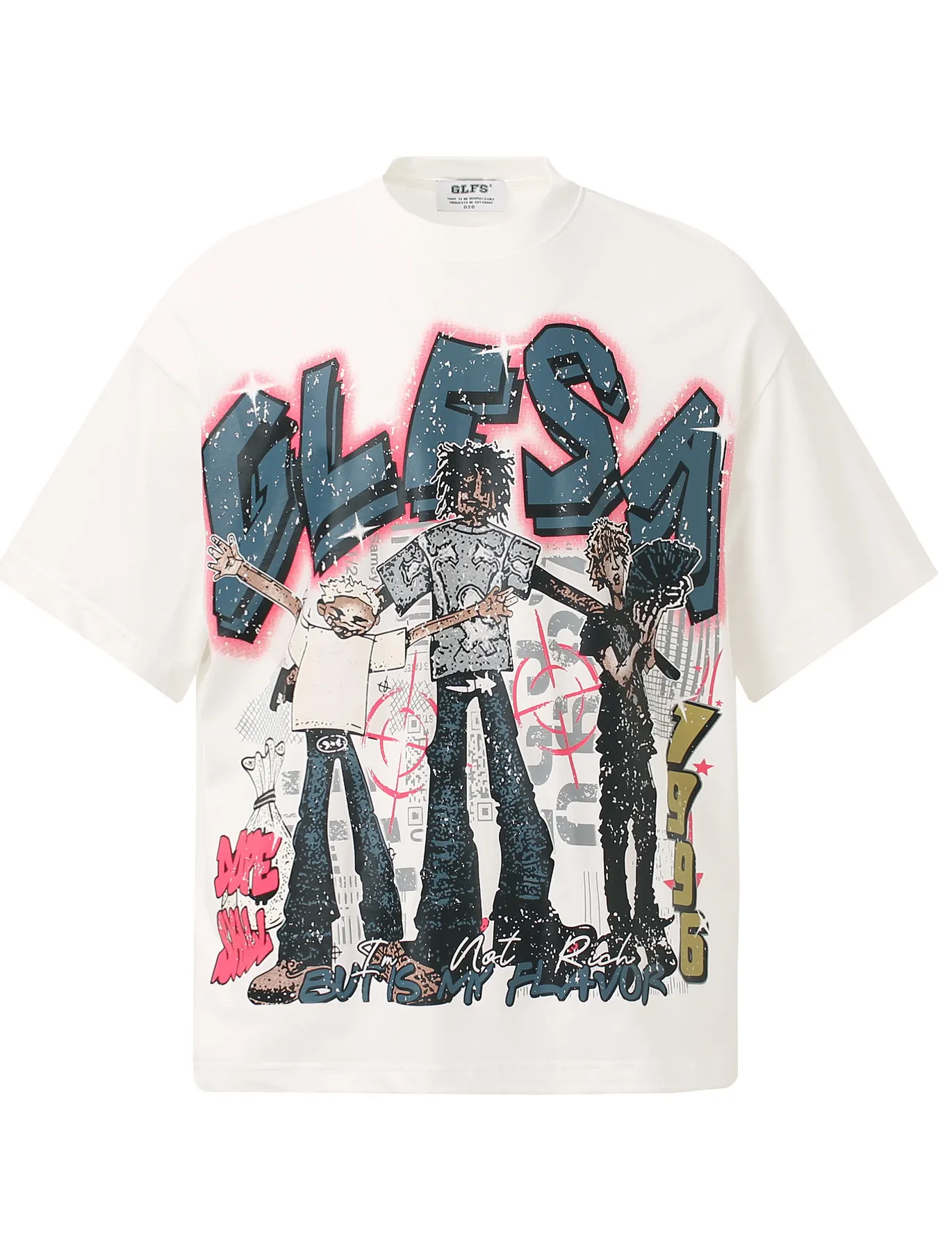 Men's Graphic Round Neck Short T-Shirt