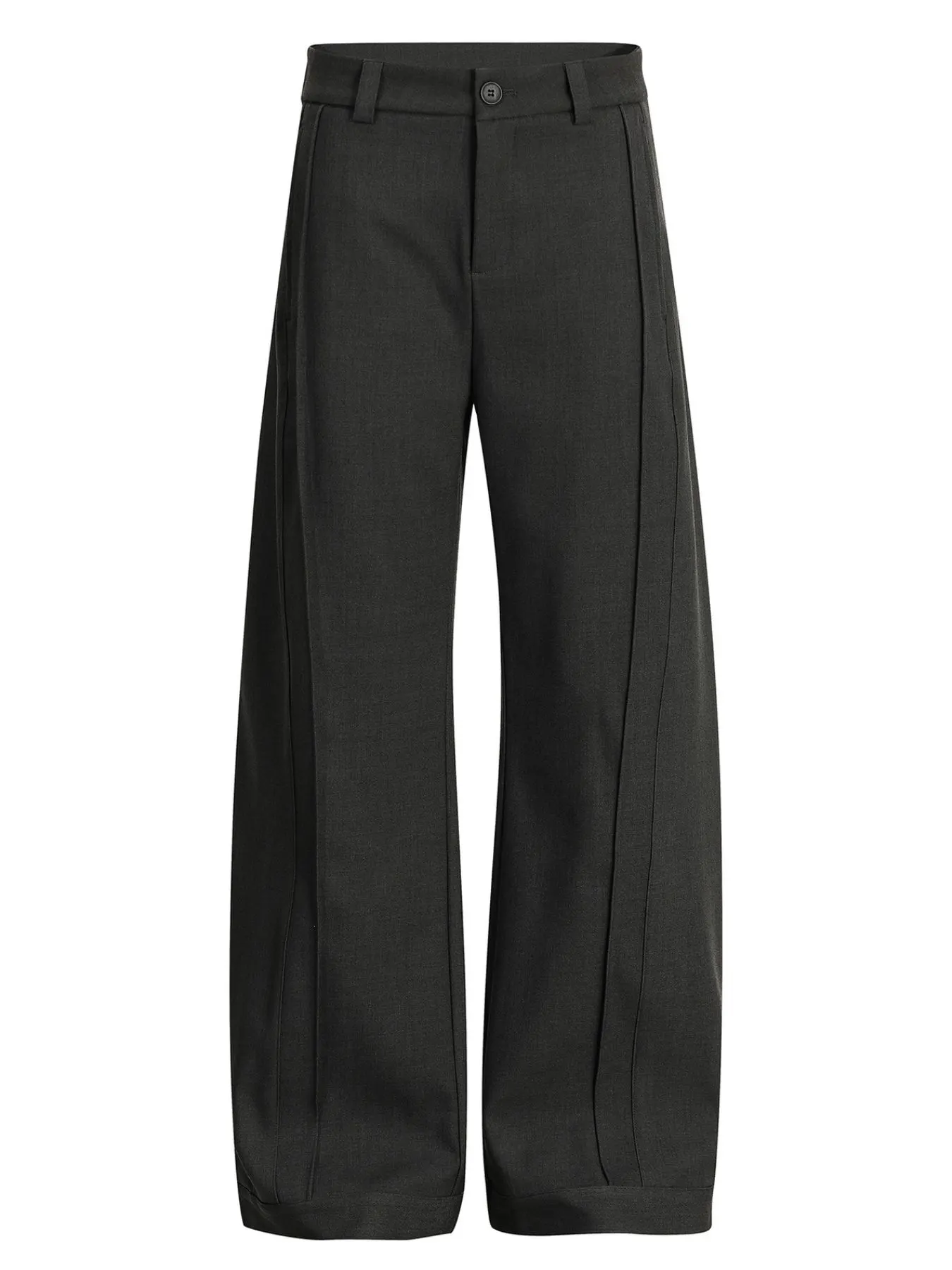 Men's Wide-Legged Pleated Pants