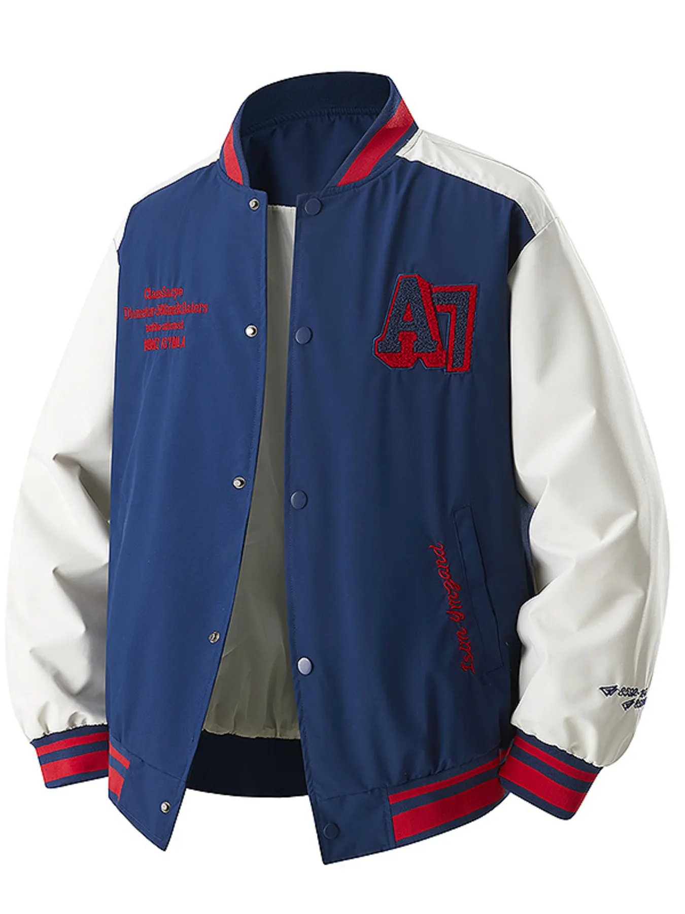 Men's Plus Size Snap Down Long Sleeve Jacket