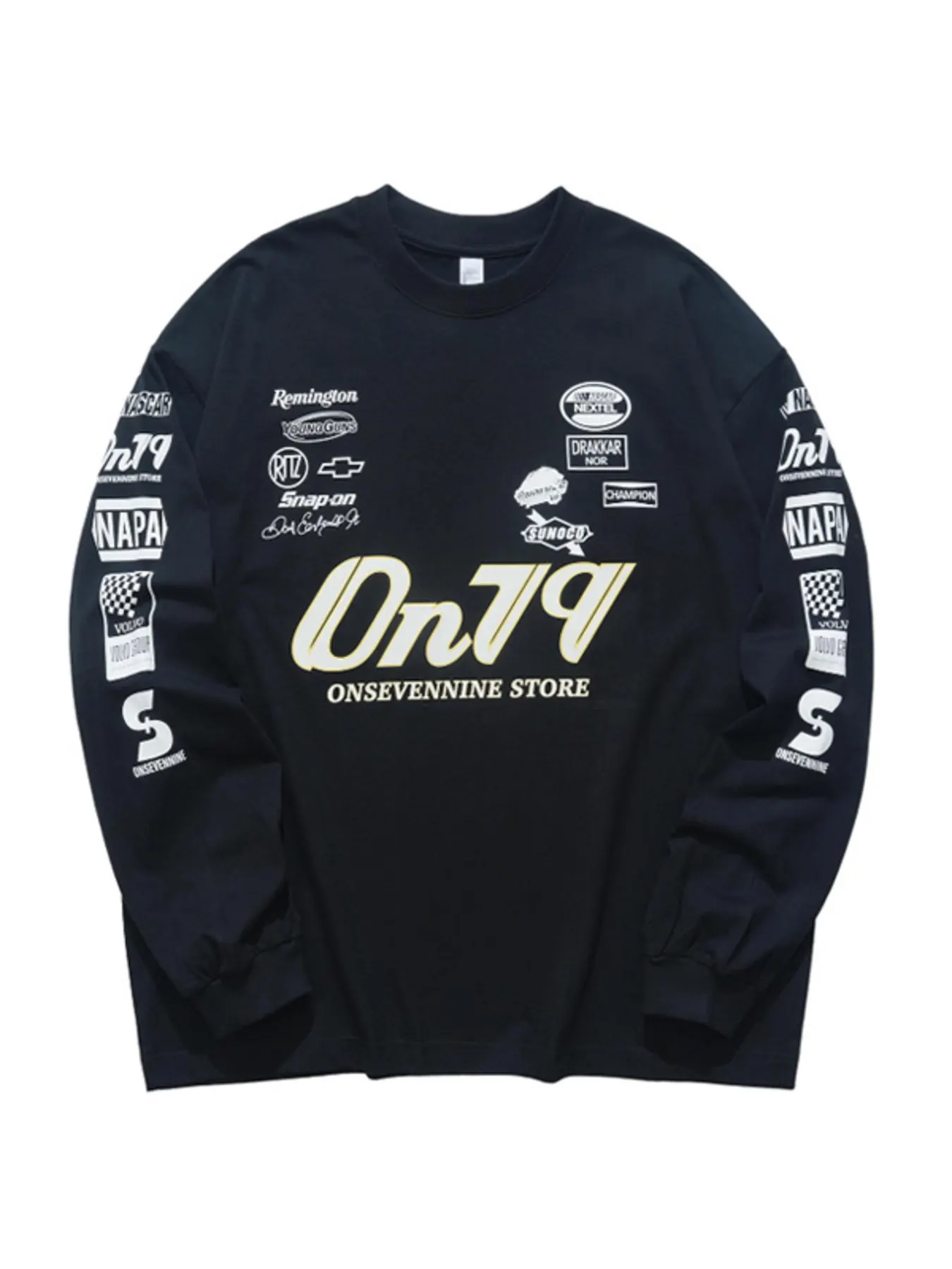 Men's Graphic Round Neck Long Sleeve T-Shirt